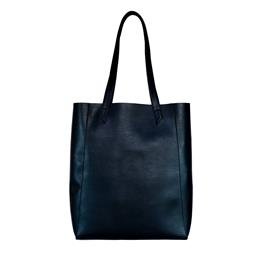 lite black vegan leather shoulder bag