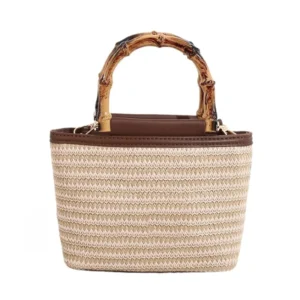 woven straw small shoulder bag